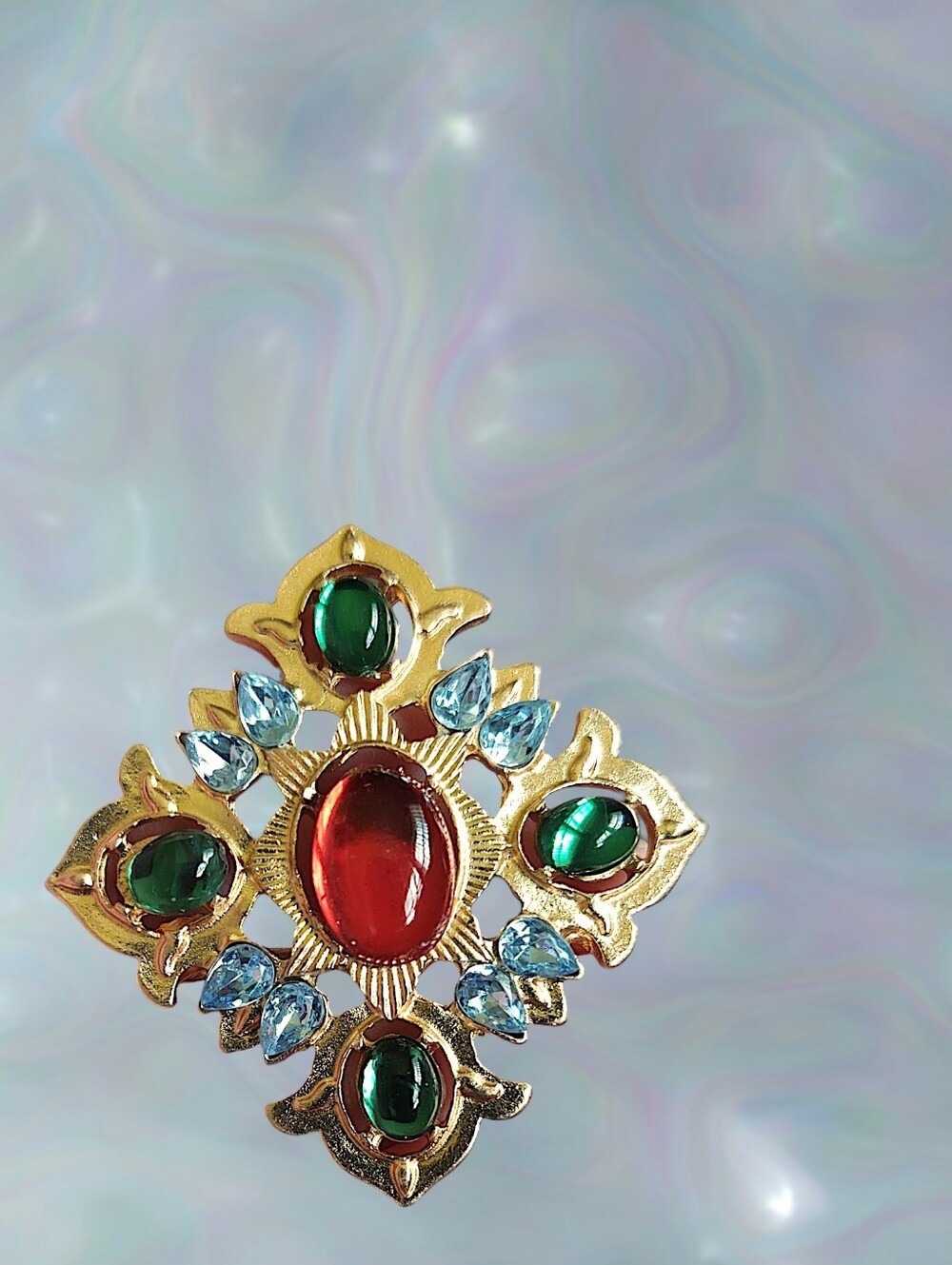 Baroque Style Maltese Brooch